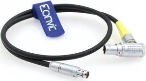 Eonvic Preston Run Stop Power Cable for MDR-3 MDR-4 RS 3 Pin Fishcher to 1B 10 Pin Male Connector (Right angle10 Pin to Straight RS 3 Pin)