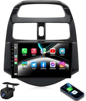 [4+64G] 5G WiFi Car Radio Stereo for Chevy Spark 2013 2014 2015 Android 13: 9 Inches HD Touchscreen CarPlay/Android Auto FM/AM GPS Navigation WiFi Bluetooth SWC Split-screen Supported Backup Camera