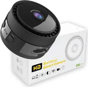 Q&F Tech WiFi Wireless 1080P HD Video Camera/Night Vision/Home IP Camera/Motion Detection/Security Surveillance System/Mini Size/Portable Camera, Rechargeable/iOS/Android App, for Indoor/Sports