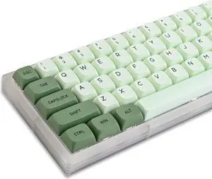 iTastatur Matcha Keycaps PBT Dye-Sublimation XDA Profile English Custom Keycaps 60 Percent ANSI US Layout for 61 64 68 87 104 108 Mechanical Keyboard(Matcha)