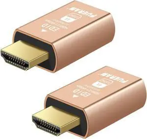 FUERAN 2.1 hdmi Dummy Plug,hdmi Dummy 4K 120Hz Virtual Display Emulator,Headless Ghost Display Adapter Support 3840x2160@120HZ,1440@120HZ,1080P@120HZ-dummy hdmi,edid Emulator (HDMI2.1-4K-2P)