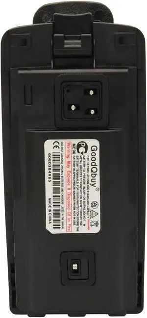 GoodQbuy 2600mAh 7.2V Replacement Two-Way Radio Battery for Motorola Radios CP110 RDU2020 RDU4100 RDU4160d RDU4160 RDV2080D RDV5100 RLN6305B RLN6308B RLN6351B + Belt Clip