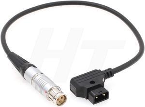 HangTon Power Cable V-Mount D-tap P-tap to Fischer 3-Pin Female for Phantom Flex 4K Camera (D-tap)