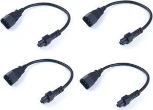 C14 to C5 Power Plug Cable,IEC 320 C14 Male to C5 Female Adapter Cable,Universal Power Adapter IEC 320 C14 to C5 Adapter Converter C5 to C14 AC Power Cable 3 Pin IEC320 C14 Connector