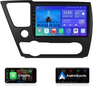 Car Stereo for Honda Civic 2012-2015 (US Version only), 8 Core Android 12 GPS Navigation with 4GB + 32GB, Weather Widget, 1280 * 720 QLED Screen,Carplay, Android Auto, Bluetooth, DSP, SWC, WiFi