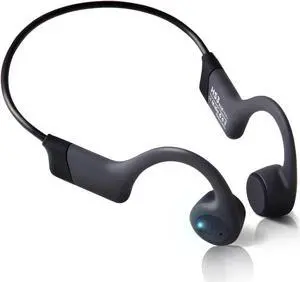 Rakklor Bone Conduction Headphones - Open-ear Bluetooth Headphones with Mic, 20Hr Playtime Waterproof Earphones for Workouts Cycling Running Gym Hiking