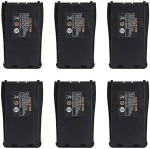 LUITON Original Replacement Rechargeable Li-ion 1500 mAh 3.7V Battery Pack Compatible with Baofeng BF-888S Arcshell AR-5 Retevis 777s Two-Way Radio(6 Packs)