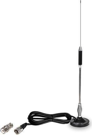 27MHz CB Radios Antenna 27inch with BNC Adaptor and Magnetic Mount for President Midland Cobra Uniden Anytone Truck Radios