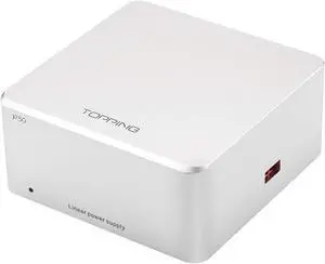 Topping P50 Linear Power Supply for Topping E50/D50/D50s/DX3 Pro+/A50 Ultra Low Noise 2X 5V 1A + 15V 1A Silver