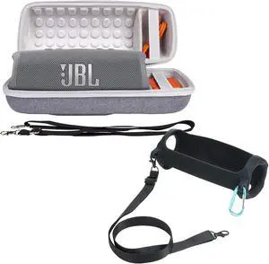 Khanka Hard and Silicone Case Replacement for JBL Charge 5 Portable Waterproof Wireless Bluetooth Speaker.