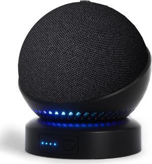 Battery Base for Echo dot 5th Generation Portable Echo Dot 4th Generation and Homepod Mini Battery Stand Accessories, not including speaaker (Black)