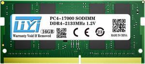 LIYI Memory Module 16GB DDR4 1.2V CL-22 2133MHz (PC4-19200) Non-ECC Unbuffered SO-DIMM Single 260pin Laptop Memory Ram for Notebook Laptop Computer Memory Upgrade