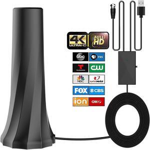 LUPATDY Digital Antenna for Smart tv, 2024 Upgraded Outdoor/Indoor HD Digital Portable TV Antenna with Signal Booster Long 950+ Miles Range Support All TV with 4K 1080p Antenna para TV-32.8ft Coaxial