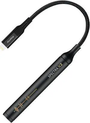 MAKTAR Spectra X2 Portable DAC AMP (Lightning), High Resolution Lossless 32bit / 384kHz Portable DAC Headphone Amplifier, Compatible with iPhone, iPad