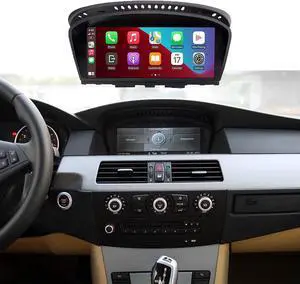 NINETOM 8.8 inch Wireless Apple CarPlay Android Auto Car Multimedia Screen for BMW 5 Series CCC System, E60/E63/E64/E90/E91/E92/E93 (2005-2010)