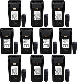 Nozza 10 pack NNTN4496 NNTN4970 NNTN4497 NNTN4497CR 7.4V 2250mAh Li-ion Two-Way Radio Battery Compatible for Motorola CP040 CP140 CP150 CP160 CP180 CP200 CP250 CP380 PR400 EP450 EP450S DEP450 GP3688