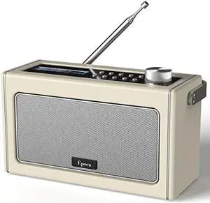 i-box Epoca, Portable Radio, Bluetooth Speaker, DAB/DAB+, FM Radio, Radio with Bluetooth, Rechargeable Digital Radio, USB Port for 15 Hours Playback, DAB Radio with Bluetooth Stereo Speakers
