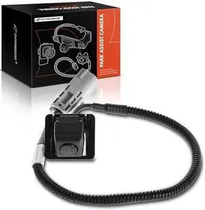 A-Premium Park Assist Camera Rear View Backup Reverse Camera Compatible with Select Cadillac Models - 2010-2015 CTS