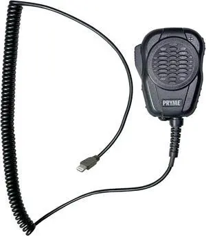 PRYME(r) "New SPM-4200-LI STORM TROOPER(tm) Amplified Waterproof & Dustproof Speaker Microphone for CellPhones with Coil Cable and Lightning Compatible Connector Fits iPhones and iPads
