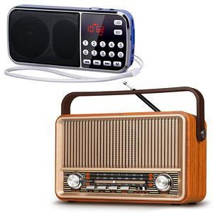 PRUNUS J189 Bluetooth AM FM Radio PRUNUS J120 Retro Vintage Radio AM FM