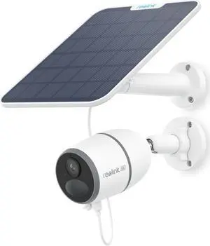 REOLINK 4K Cellular Security Camera Outdoor, 3G/4G LTE, Removable Battery, Wireless Solar Camera with Accurate Alarms & Instant, Local & Cloud Storage, Remote Access, Go Ultra+Solar Panel