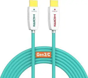 RUIPRO 8K Fiber Optic HDMI Cable 25 Feet 48Gbps 8K60Hz 4K120Hz Dynamic HDR eARC HDCP2.2/2.3 for RTX4080/4090/3080/3090, Xbox S/X, PS5/4, AVR, Projector, LG/Samsung/Sony TV