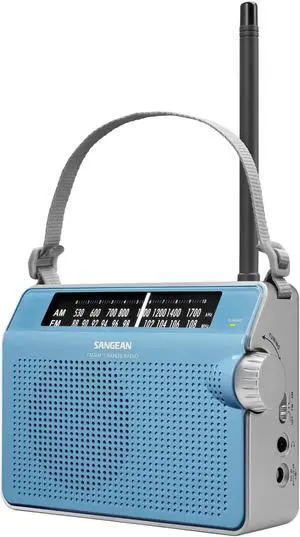 Sangean PR-D6BU AM/FM Compact Analog Portable Radio,Blue
