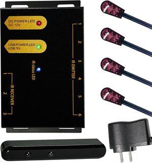 ENSIGEAR IR Repeater Kit, ir repeater system,IR Remote Control Extender .IR Extender 100 Feet, Dual Sensors Receiver