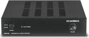 Soundavo CSA-60 Stereo Amplifier for Home Audio, Residential and Commercial Installation 180W bridgeable