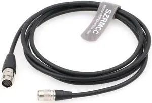 SZRMCC Hirose 4 Pin Male to Hirose 12 Pin Female Start Stop Power Cable for Sony F55 F5 Camera to B4 2/3" Fujinon Nikon Mount Lens