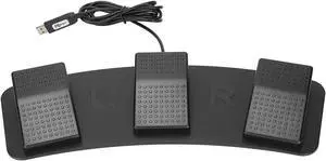 USB Foot Pedal PC Triple Foot Switch, PC USB Triple Foot Switch Pedal HID, 3 Three Key Footswitch Program Customized Computer Keyboard Mouse for Playing Games
