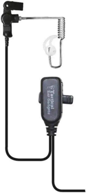 Ear Phone Connection EP1334QR Tactical Police Lapel Headset Mic for Motorola APX6000 APX7000 XPR6550 XPR6300 XPR6350 XPR6580 and More, Black