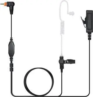 SL300 Earpiece for Motorola SL7550 SL7580 SL4000 SL3500e TLK 100 Walkie Talkie, 2 Way Radio Headset with Acoustic Tube and Mic PTT