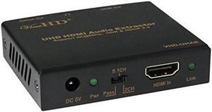 U9 ViewHD Newest Ultra HD 4K HDMI Audio Extractor 4K@60Hz, HDR, Dolby Vision | 3.5mm Headphone Stereo Output | Toslink Optical Audio DD+ Output | HDCP 2.2 | HDMI 2.0 | 18Gpbs | | Model: VHD-UHAE