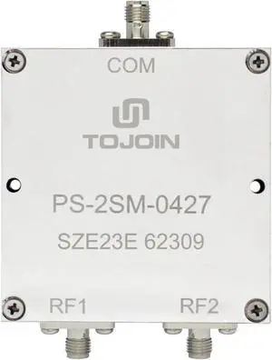 TOJOIN Passive Power Splitter 2 way for SMA Connectors Coaxial Cable Splitter 0.4-2.7GHZ for RF/Microwave Measurements Accessories Splitter Coaxial, Antenna System Corrosion Resistant (PS-2SM-0427)