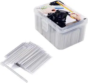 Wekuant Preshrunk OD2.5mm Fiber Optic Fusion Splice Protection Sleeves 61mm Clear, Heat shrinking tube -800Pcs with box