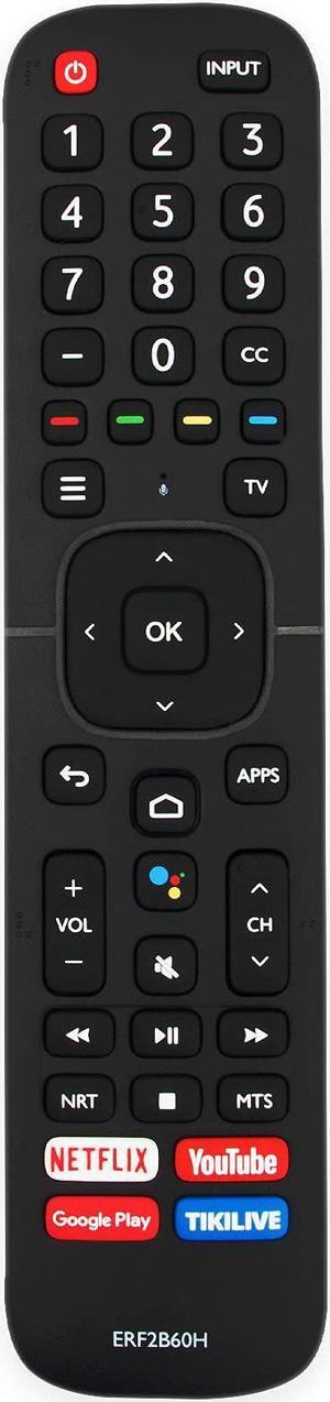 ERF2B60H Remote Control Replacement - WINFLIKE ERF2B60H TV Replaced Remote Control for HISENSE 50A6501EU 55A6501EU 55U6EU 65A6501EU 65U6EU HU100L5 HU120L5 Remote Controller