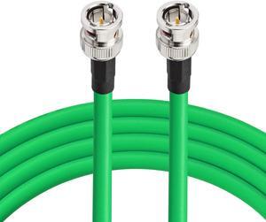 Superbat SDI Cable BNC Cable 3G/6G/12G SDI Cable 50ft (Belden 1694A Green), Supports UHD 3G-SDI/6G-SDI/4K/6K Video Decoder Converter, Precision Video Cable