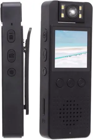 Yoidesu Mini Body Camera Video Recorder, Small Worn Camera WiFi Police Body Cam with 180deg Rotatable Lens and Clip, 1080P Portable Wearable Security Cam for Law Enforcement Guard