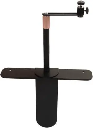 Projector Stand Bedside Sofa Projector Mount Base, 360 Degree Adjustable Table Side Projector Bracket Holder Wall Stand, 1/4in Universal Thread, Plug in Stable Base for Home