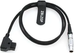 ZBLZGP D-tap to 1B 6 Pin Female Power Cable for Red Scarlet&Epic Camera (Braided Cable 39in)