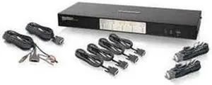 4port Dvi Kvm Switch W/ Audio Usb 2.0 Hub & Cables Taa Compliant