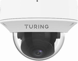 Turing TP-MMD4MV2 SMART Series TwilightVision 4MP IR Zoom Dome IP Camera, White; 2.7-13.5mm Motorized Varifocal Lens; Smart IR up to 40m (131ft); Support 256 G MicroSD Card
