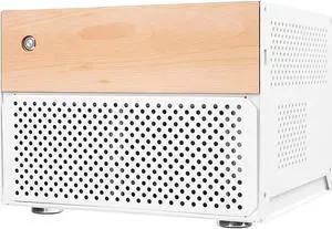 AUDHEID 8-Bay NAS Chassis[2023 New], Computer Network Attached Storage, Support 8 * 3.5" HDD+2 * 2.5" SSD Tray, Compatible MATX/uATX/ITX, Personal Private Cloud(Diskless) (White)