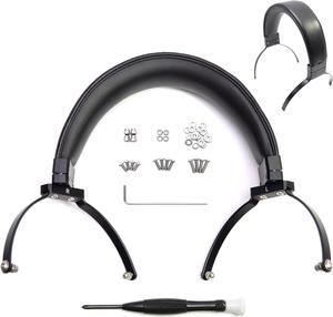 Voarmaks Genuine Leather Full Metal Headband Compatible with Sennheiser HD650,HD660 S,HD600,HD6XX,HD58X,HD580,HD565,HD545,HD535 Headphone Replacement Head Beam Band Headset