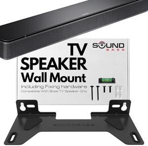 TV Speaker Wall Mount Bracket | Compatible with Bose TV Speaker Soundbar Only | Complete with Full Mounting Hardware Kit | Only Suitable for Bose TV Speaker Sound Bar | UK Design by Soundbass