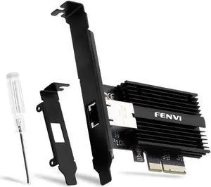Fenvi 10GB PCIe Network Card with Single RJ45 Port NIC LAN Card Marvell AQtion AQC113C 10G Base-T Ethernet PCI-E Network Adapter Controller for Windows10/11/Linux and Windows Server 2012 Above