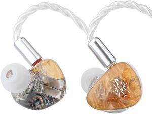 Linsoul Kiwi Ears Orchestra Lite Performance Custom 8BA inEar Monitor IEM with Detachable 4core 7N OxygenFree Copper OFC Cable Handcrafts Faceplate for Audiophile Studio MusicianOrange