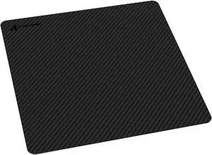 Attack Shark CM04 Carbon Fiber Gaming Mouse Pad, Extended Large XL Esports Mouse Mat G240, Smooth Glide Feeling Steady Control, Waterproof, Non-Slip Rubber Base, Stitched Edge(19" x 19")