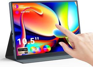 Eyoyo Portable Touchscreen Monitor, 10.5 inch 1920x1280P IPS 10-Point Capacitive Touchscreen HD Display, Small 10 inch USB-C Monitor Compatible with PC Laptop Smartphone Xbox Switch PS4/5
